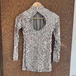 Balera Silver Sequin Dance Costume